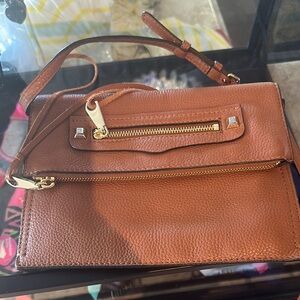 Rebecca Minkoff Chic White and Brown Crossbody Bag